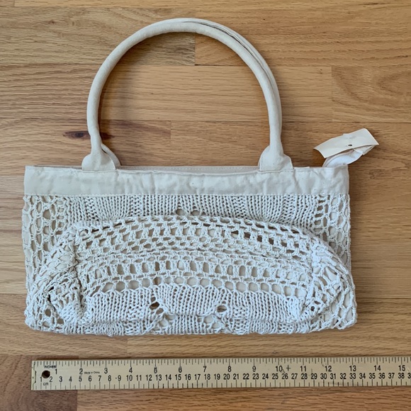 📍FIRM📍VTG Cotton Knit and Canvas Tote MUST BUNDLE - Picture 15 of 15
